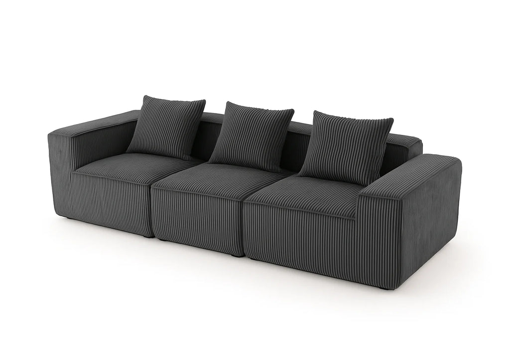 Sectional boneless Couch with L-Shape Chaise,Modern  Modular sleeper Sofa with Deep Seat, Upholstered Couches for Room