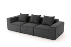 Sectional boneless Couch with L-Shape Chaise,Modern  Modular sleeper Sofa with Deep Seat, Upholstered Couches for Room