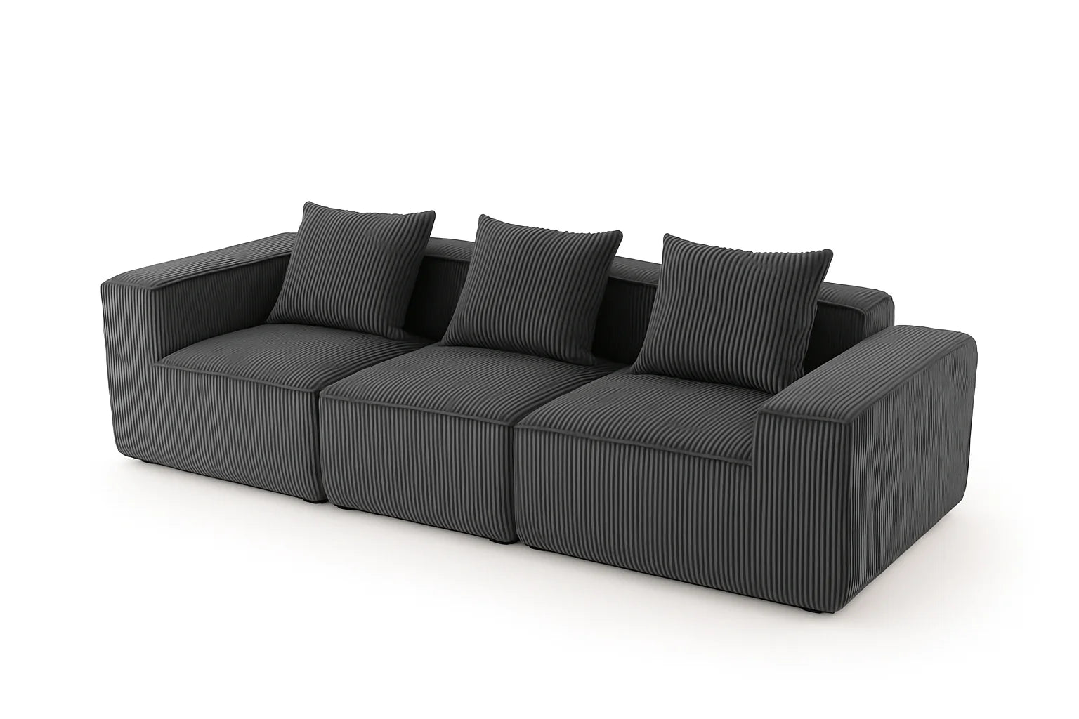 Sectional boneless Couch with L-Shape Chaise,Modern  Modular sleeper Sofa with Deep Seat, Upholstered Couches for Room