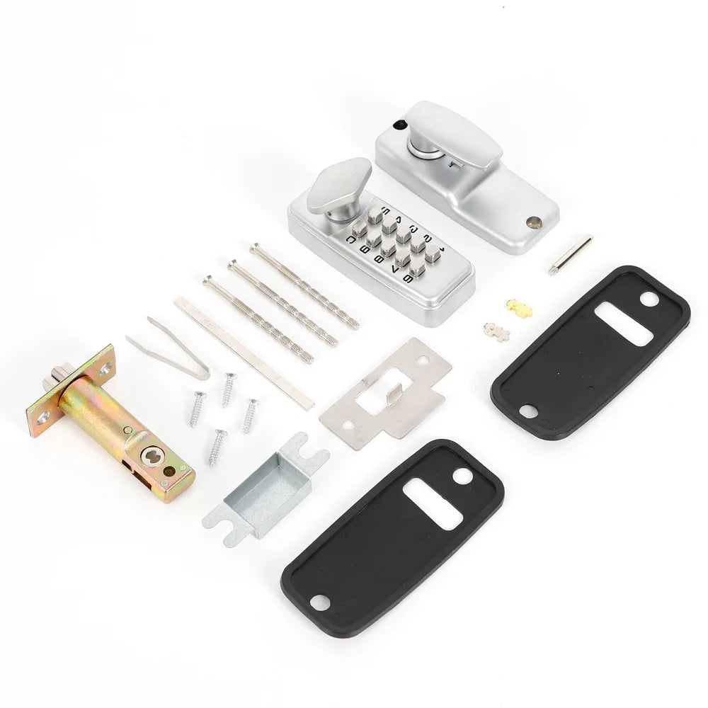 Keyless Mechanical Door Lock — Combination Code, No Battery