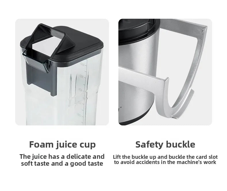 1250W High-Speed Juicer Blender — BPA-Free Stainless Steel, Quiet