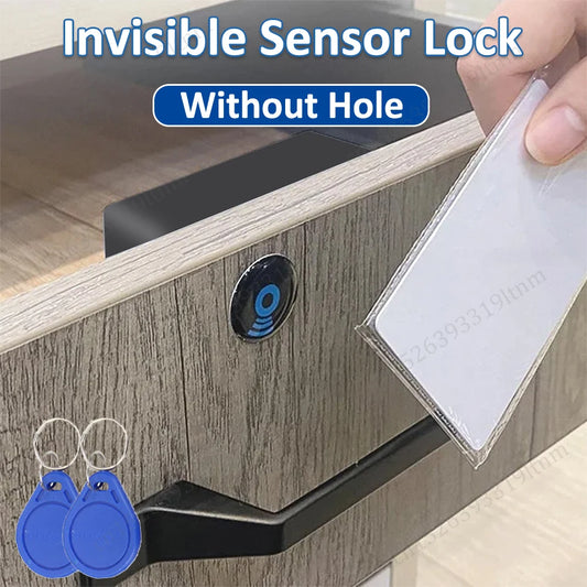 Invisible RFID Cabinet Lock — Smart Sensor for Drawers & Wardrobes