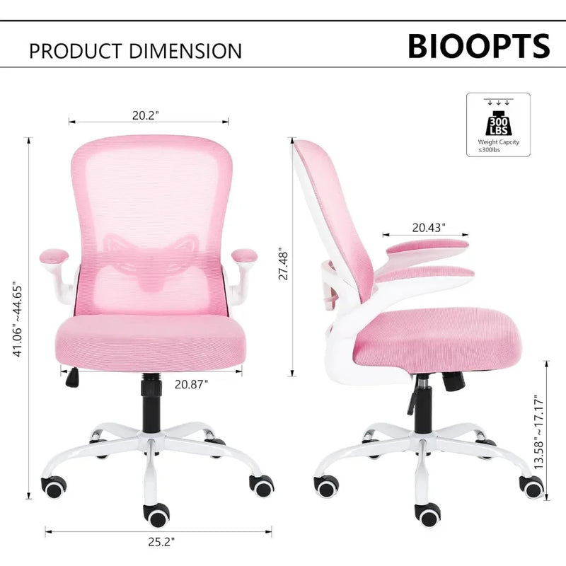 Office Chair ,Ergonomic mesh office chair, flip armrests, lumbar support,Office Chair .