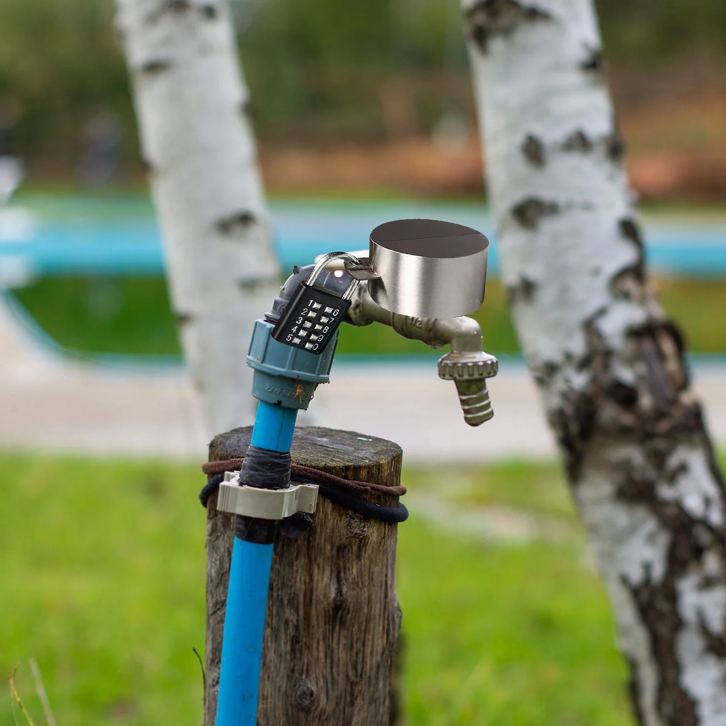 Water Faucet Lock Outdoor Spigot Security with Code Locking
