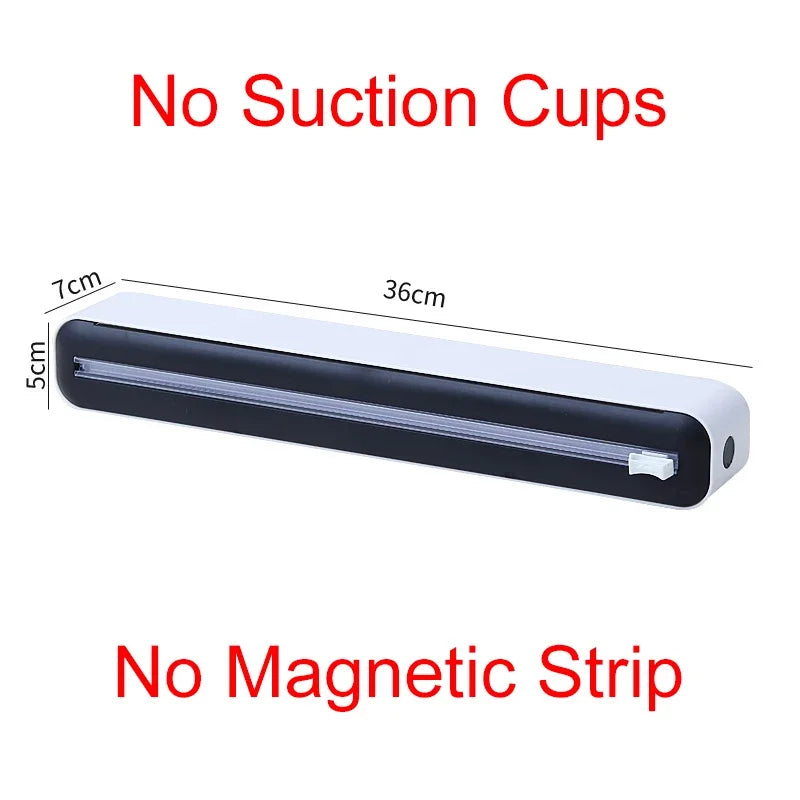 Magnetic Wrap & Foil Dispenser with Cutter — Kitchen Storage Box