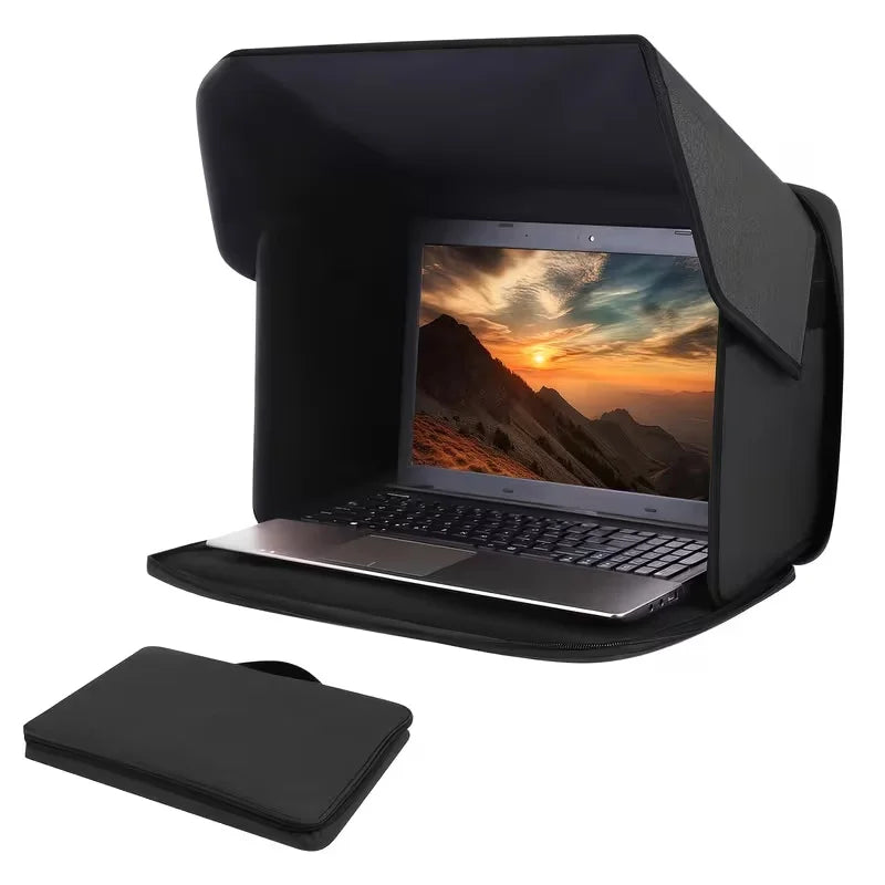 Laptop Sun Visor Foldable Outdoor Privacy & Protection Case