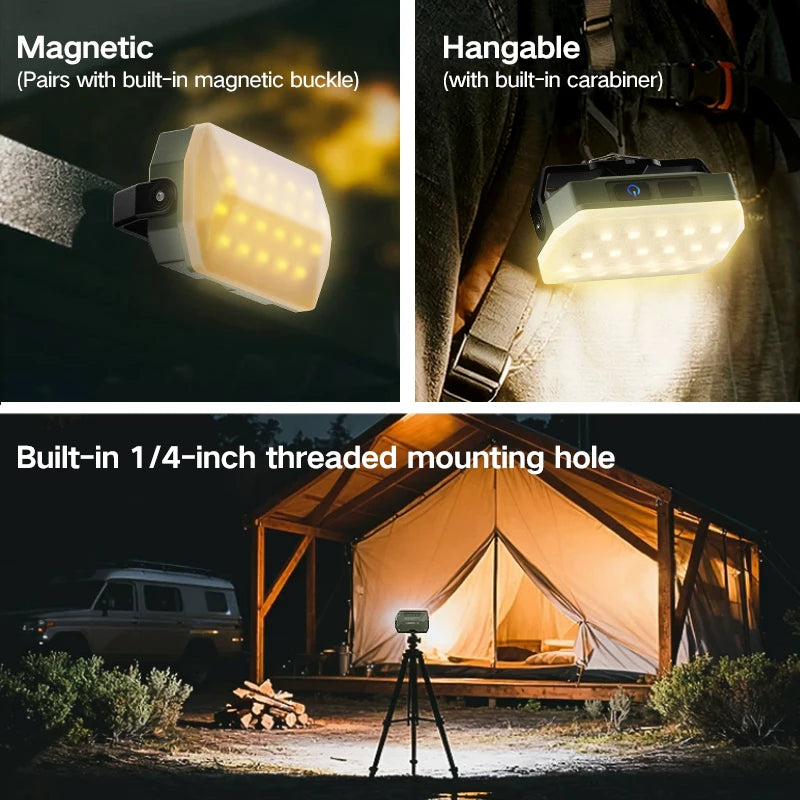 Rechargeable Camping Lantern — Portable Hanging Light for Tents