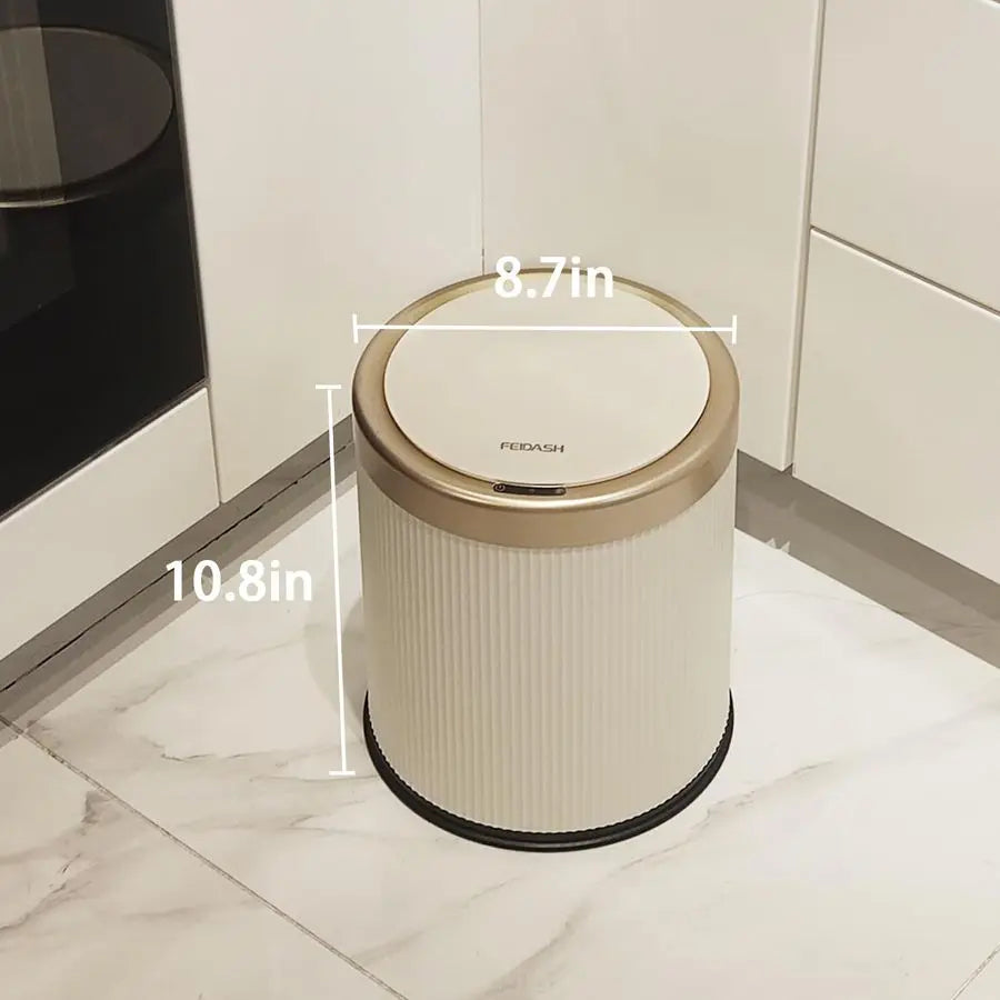 Motion Sensor Bathroom Trash Can — Touchless, Dog-Proof with Lid