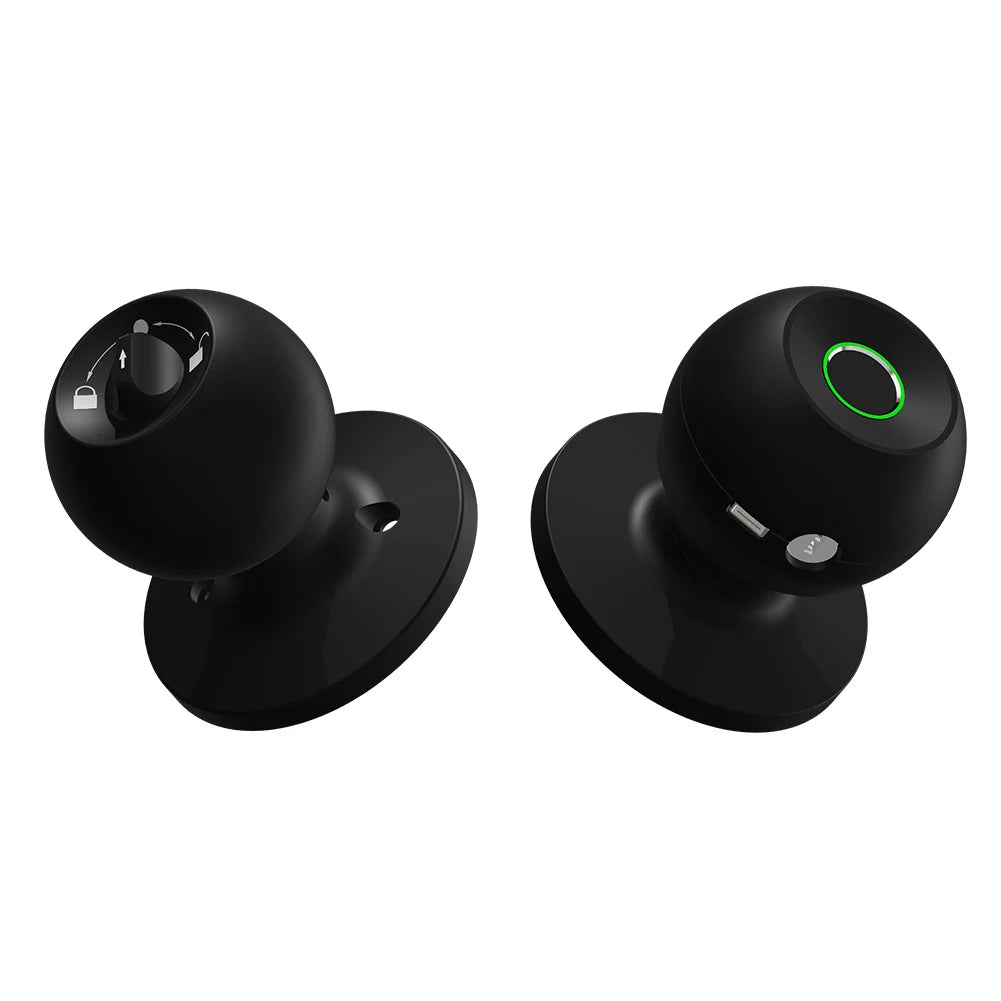Fingerprint Door Lock Knob Smart App Control with Keys