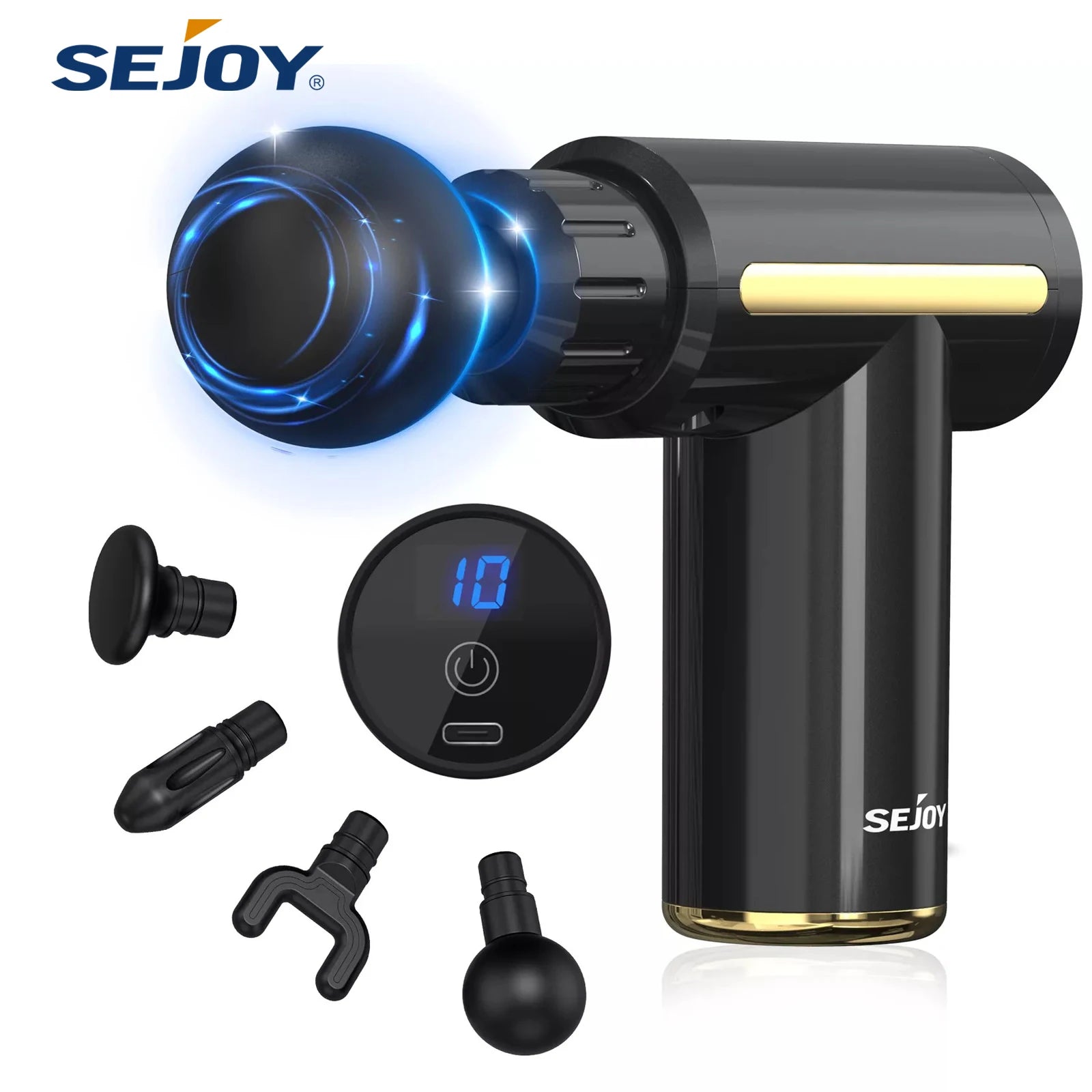Sejoy Massage Gun for Back, Neck & Muscle Relief