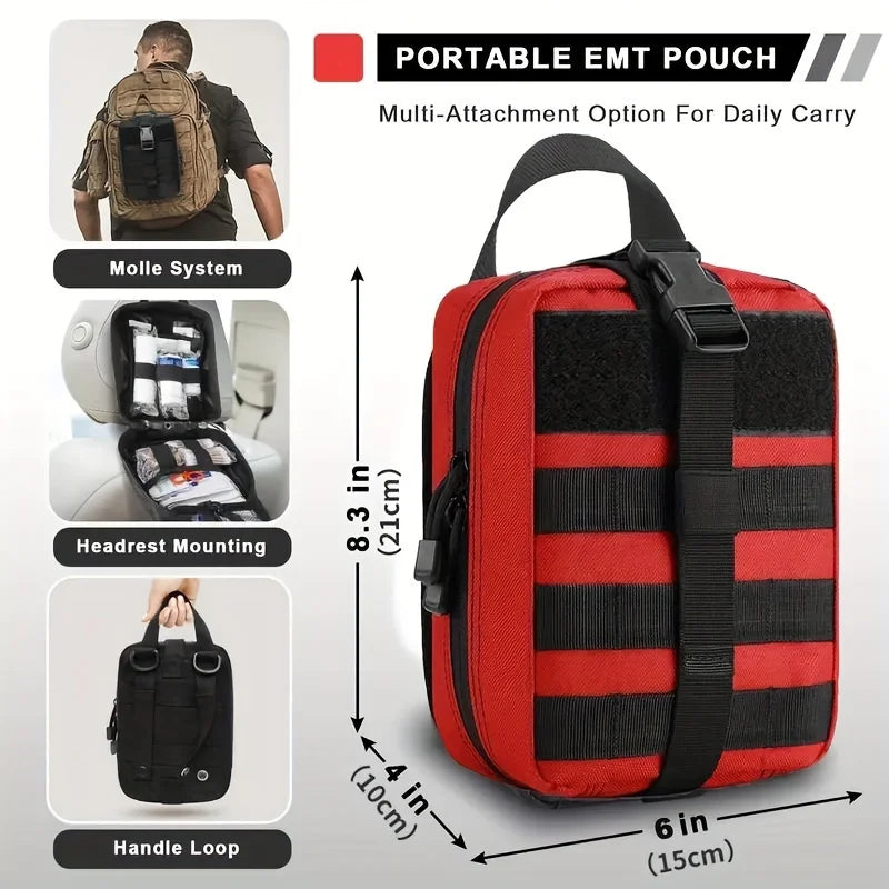 Portable Emergency First Aid Kit — Compact Travel & Car Medical Kit