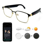Smart glasses, app translation, color-changing lenses, high-definition voice calls, Hi-Fi music quality, open-ear audio glasses.