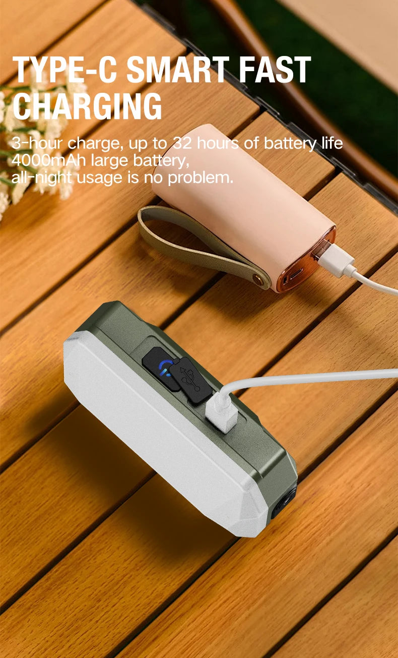 Rechargeable Camping Lantern — Portable Hanging Light for Tents
