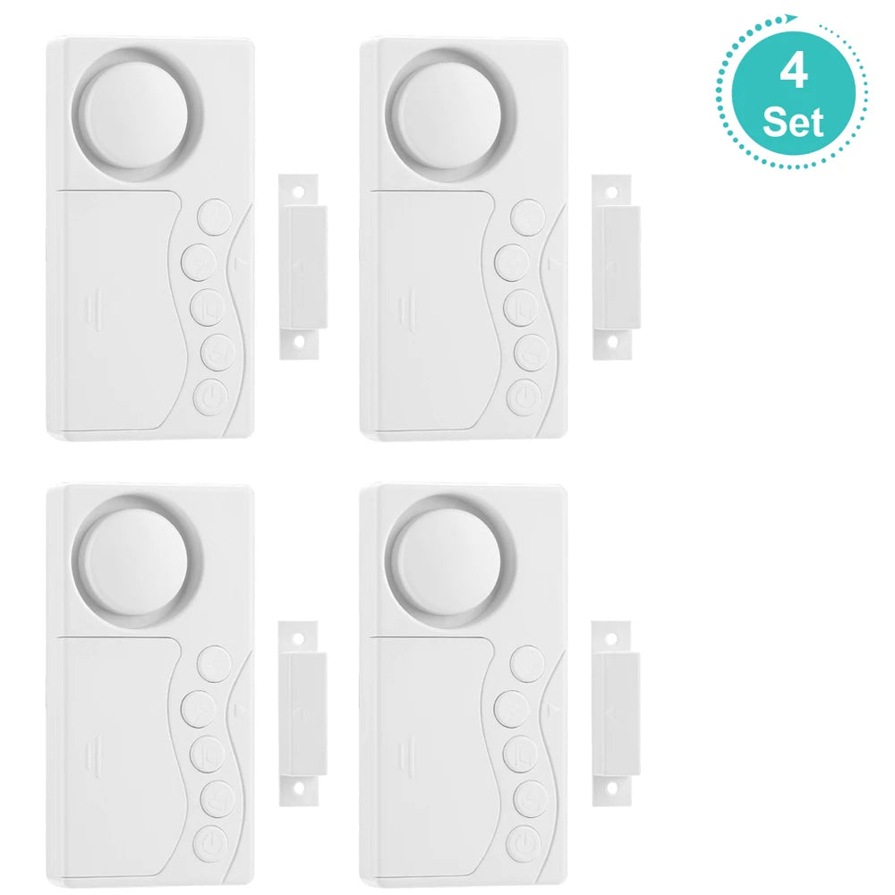 Wireless Door Sensor Alarm — Anti-Theft, Fridge & Window Open Detector
