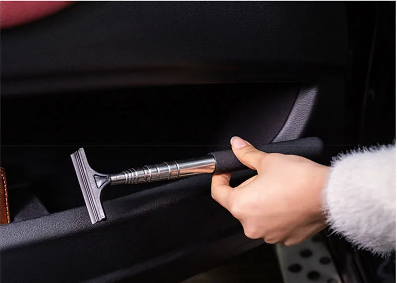 Telescopic Car Mirror & Window Cleaning Tool — Mist Wiper Brush