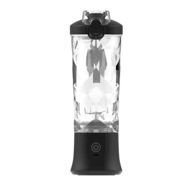 Portable USB Electric Juicer — 600ml Cup, Stainless Steel Blades