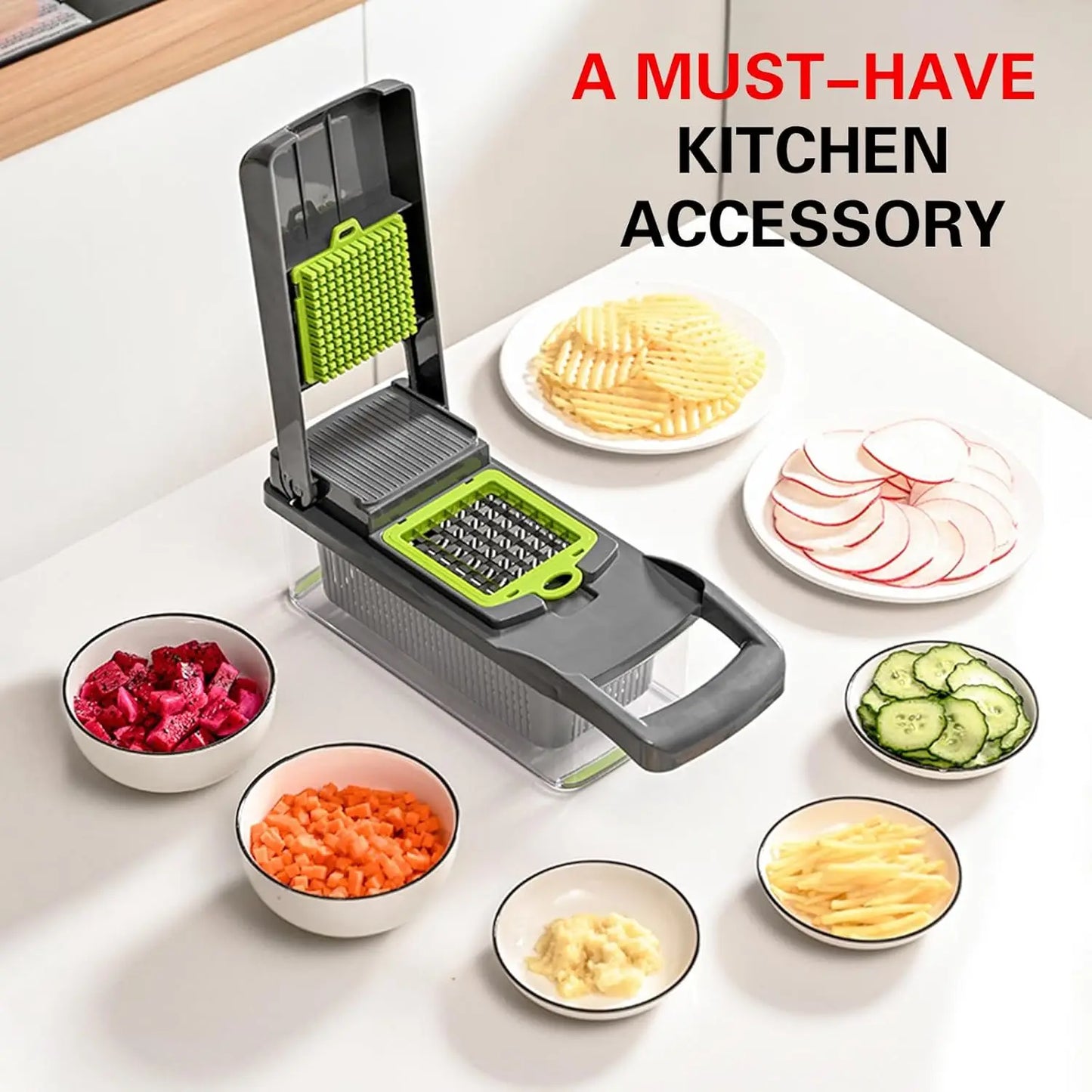 16-in-1 Kitchen Vegetable Chopper & Slicer — Multi Food Cutter