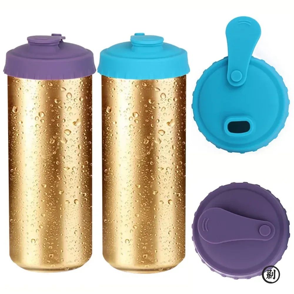 Silicone Soda Can Lid Reusable Can Stopper for Soda Beer Drinks
