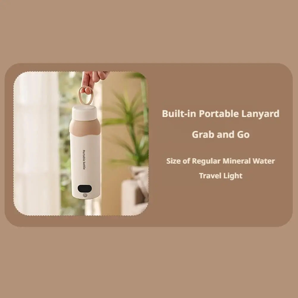 Portable Travel Electric Kettle — USB Rechargeable, Constant Temp