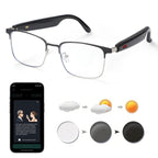 Smart glasses, app translation, color-changing lenses, high-definition voice calls, Hi-Fi music quality, open-ear audio glasses.