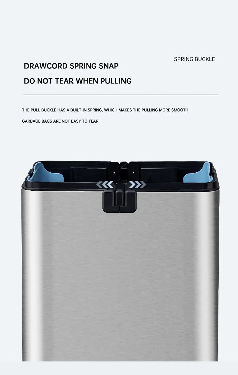 Smart Sensor Trash Can — Stainless Steel, 15L / 20L Kitchen Bin