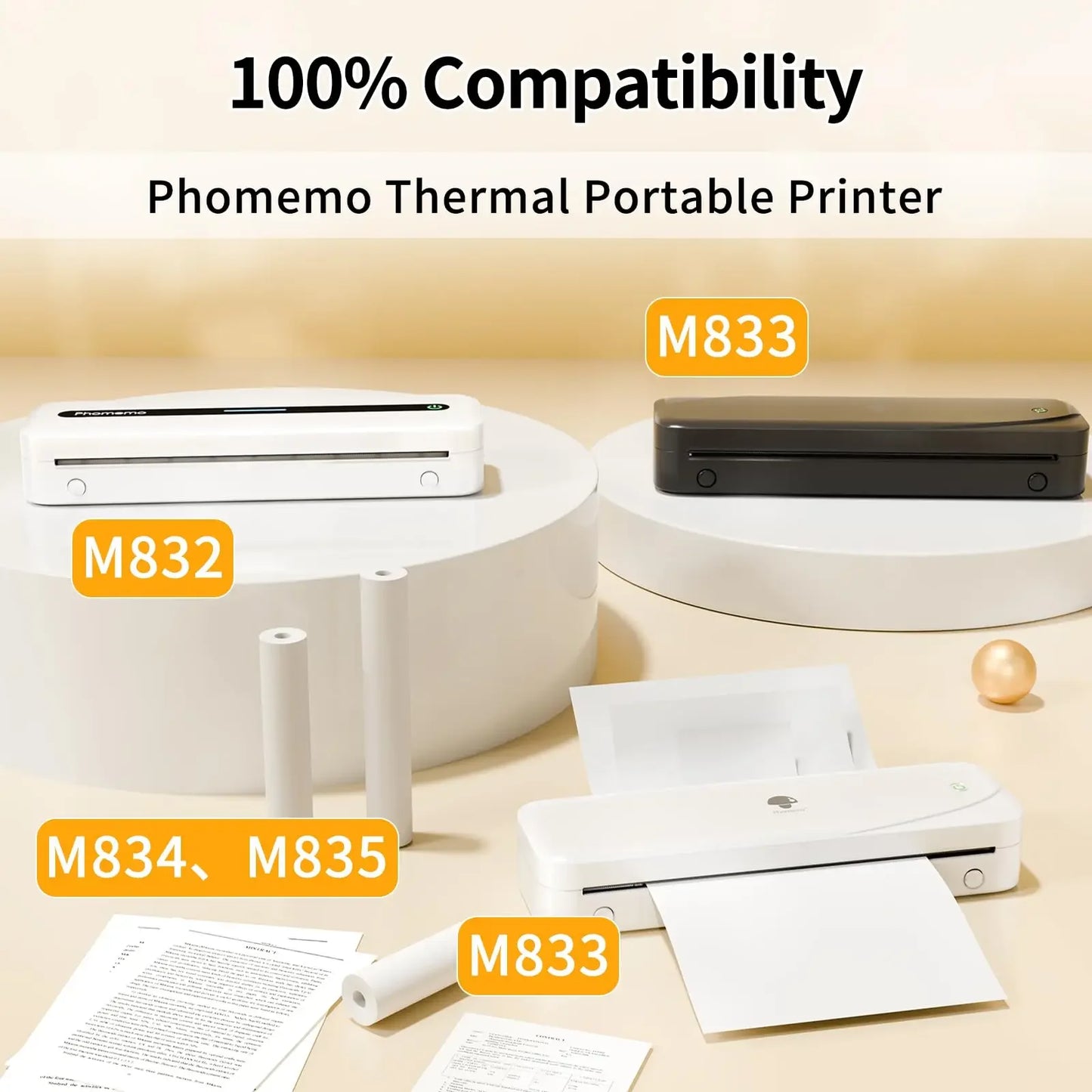 Phomemo A4 Thermal Paper Quick-Dry Continuous Printer Roll