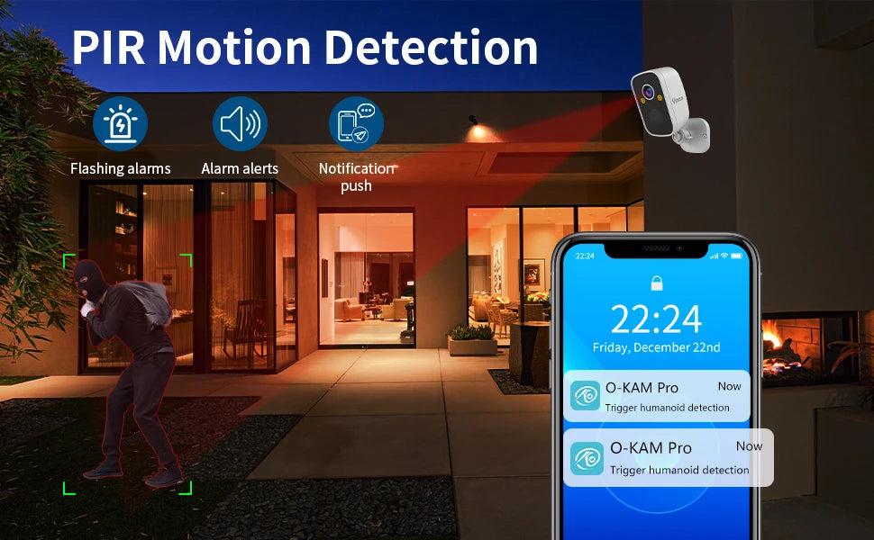 Vstarcam 4G LTE Solar Security Camera — 3MP, PIR Human Detection