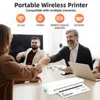 A4 Portable Learning Mini Printer Inkless BT Thermal A4 Mobile Printer with Printing Paper Thermal A4 Home Printer
