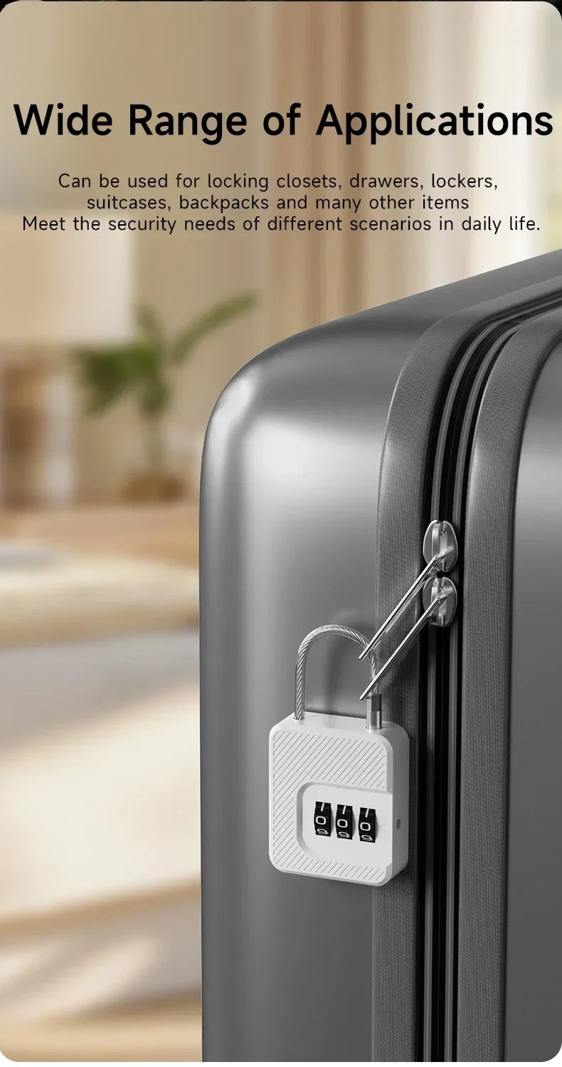 Travel Luggage Combination Padlock — Changeable Code, Multi-Use