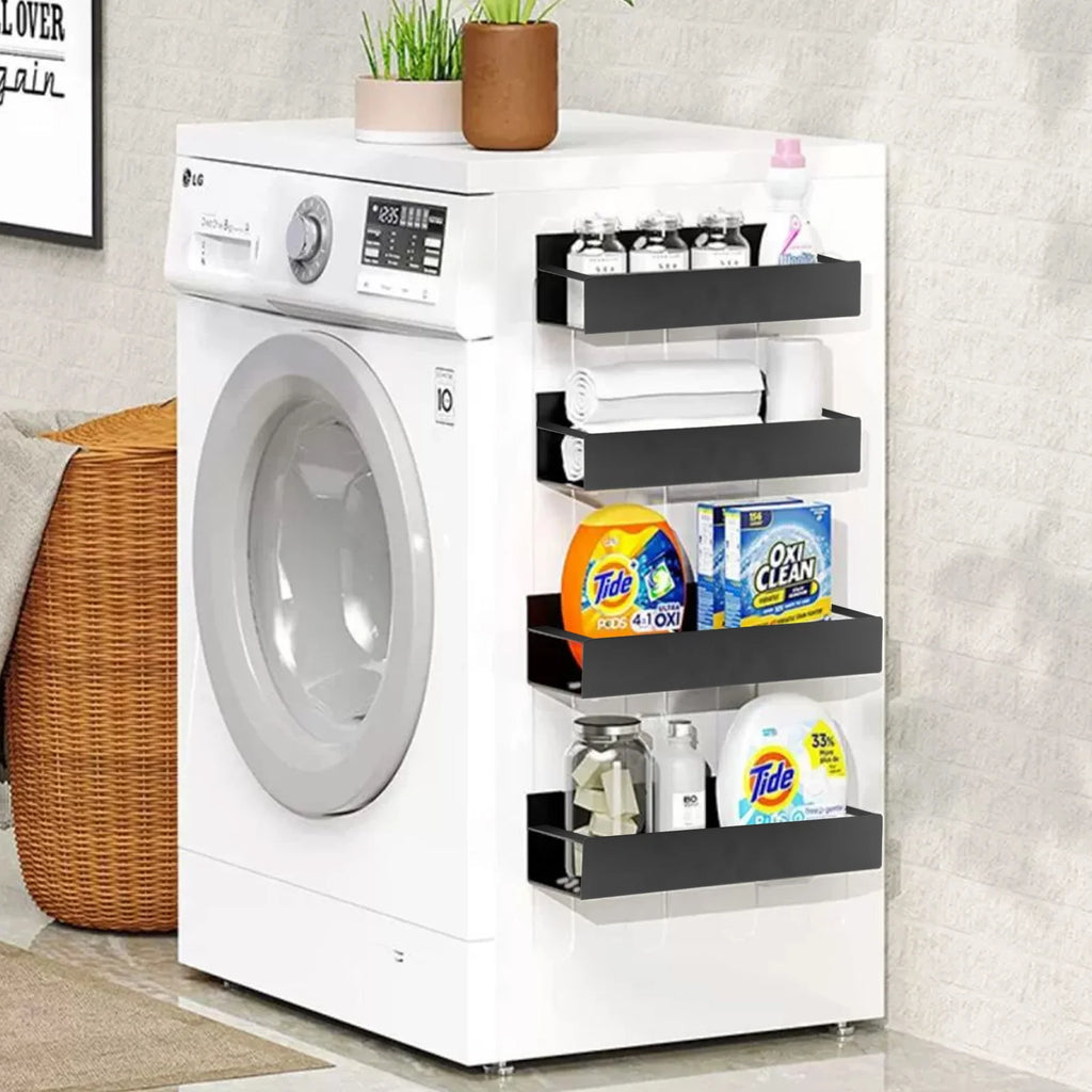 4 Pack Magnetic Spice Rack for Refrigerator Organizer