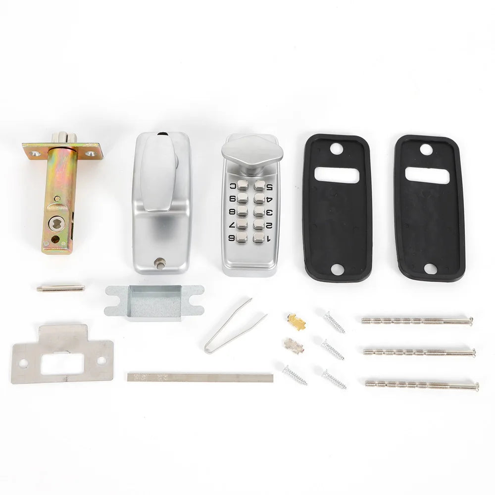 Keyless Mechanical Door Lock — Combination Code, No Battery