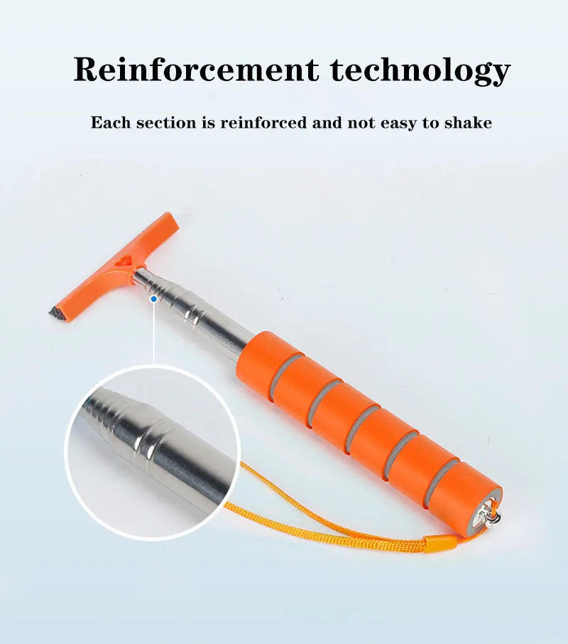 Telescopic Car Mirror & Window Cleaning Tool — Mist Wiper Brush