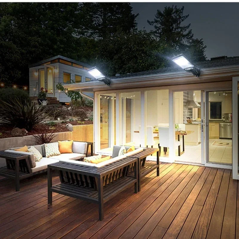 Solar LED Outdoor Wall Light Motion Sensor Garden Lamp