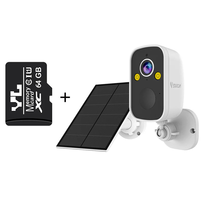 Vstarcam 4G LTE Solar Security Camera — 3MP, PIR Human Detection