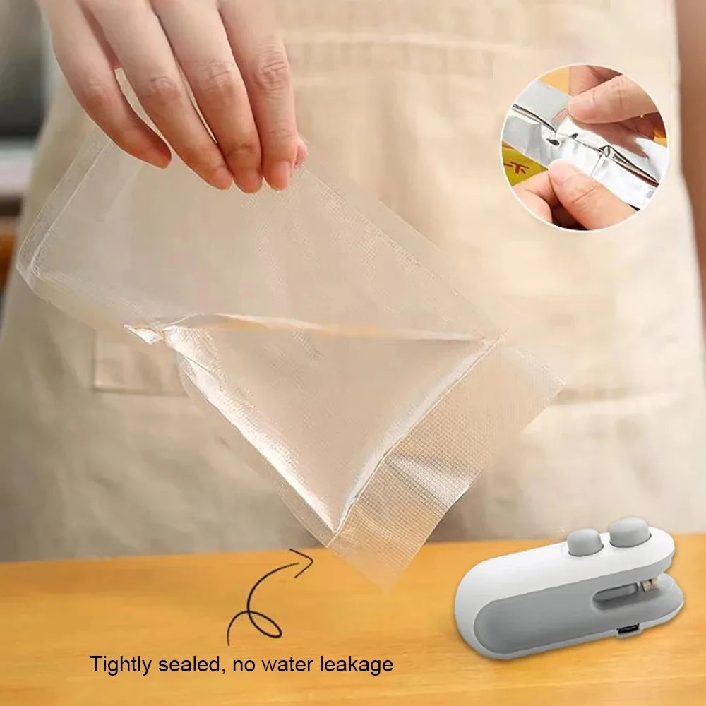 Electric Mini Bag Sealer — Quick Heat Seal for Mylar, Foil & Plastic