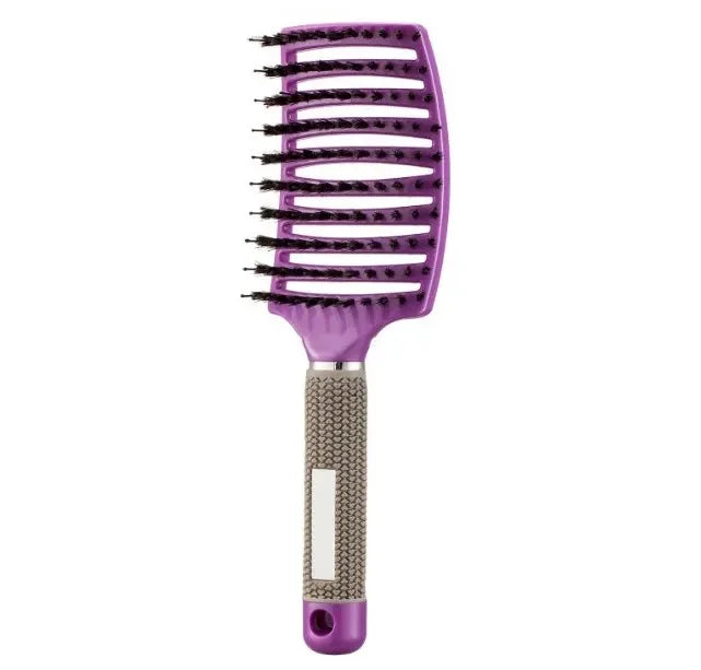 Hairbrush Comb Anti Klit Brushy Haarborstel Women Detangler Hair Brush Bristle Nylon Scalp Massage Teaser Hair Brush