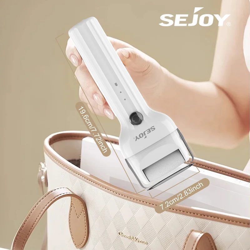SEJOY Electric Foot Callus Remover Electric Pedicure Machine Adjustable Speed with 2 Replacement Sandpaper Foot Pedicure