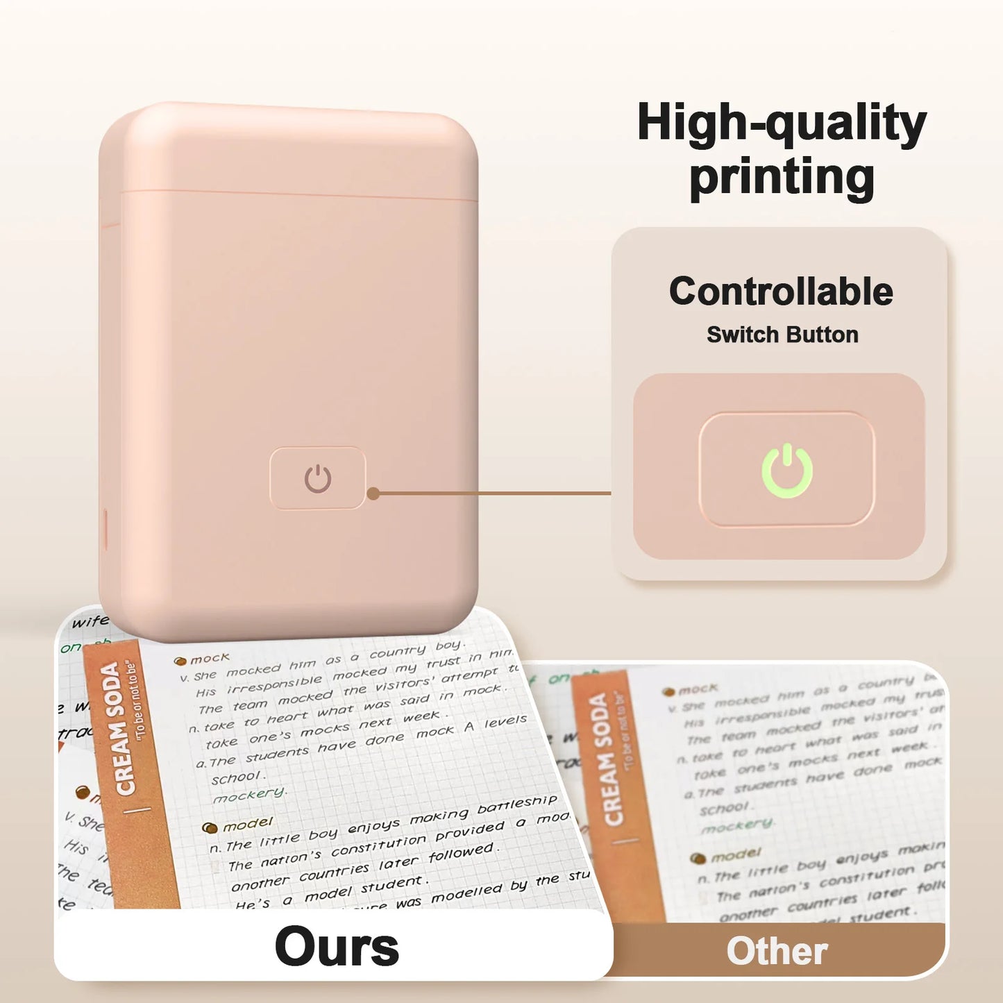 Portable Label Maker with Tape — Mini Thermal Sticker Printer