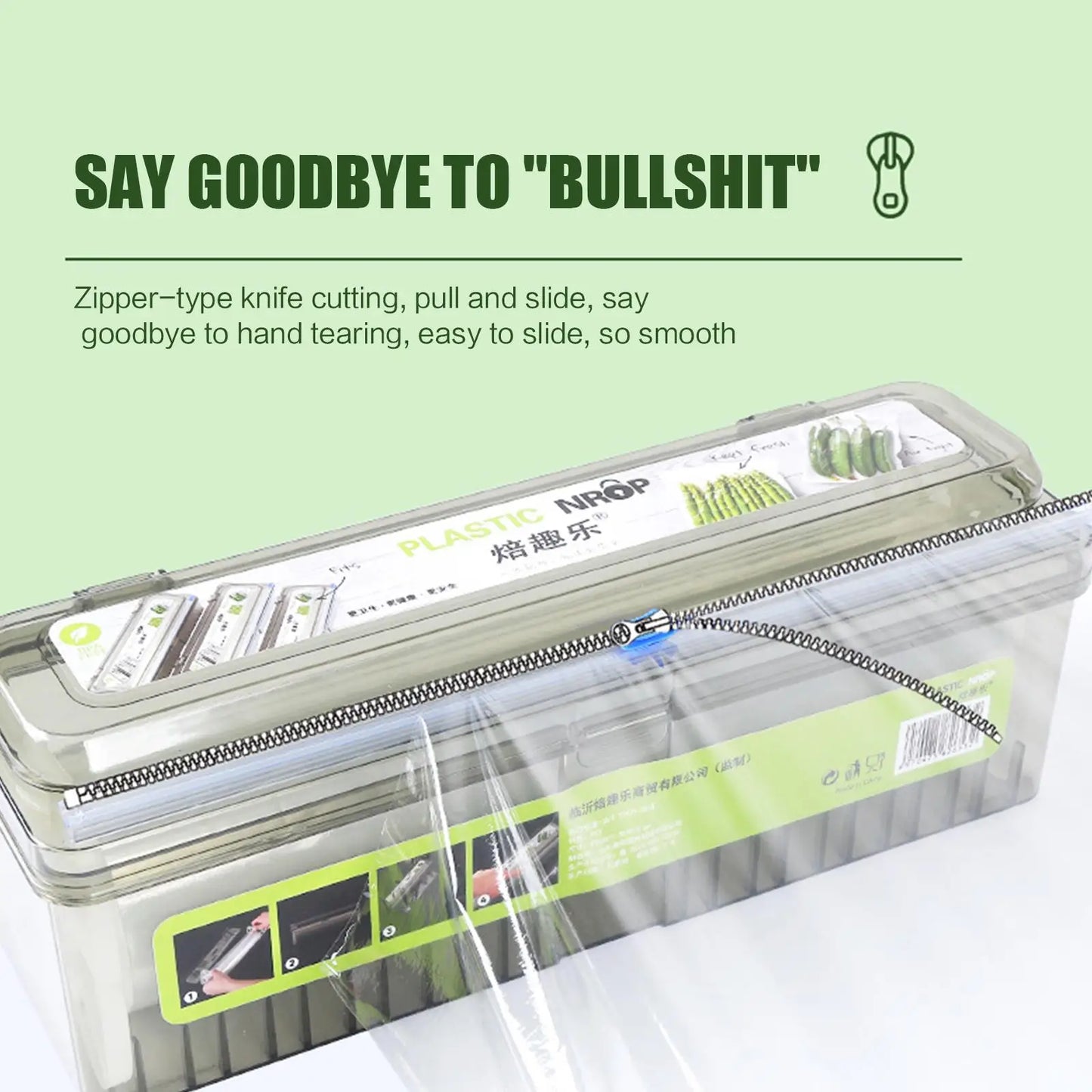 3-in-1 Kitchen Wrap Dispenser & Cutter — Foil, Cling Film & Wax Paper