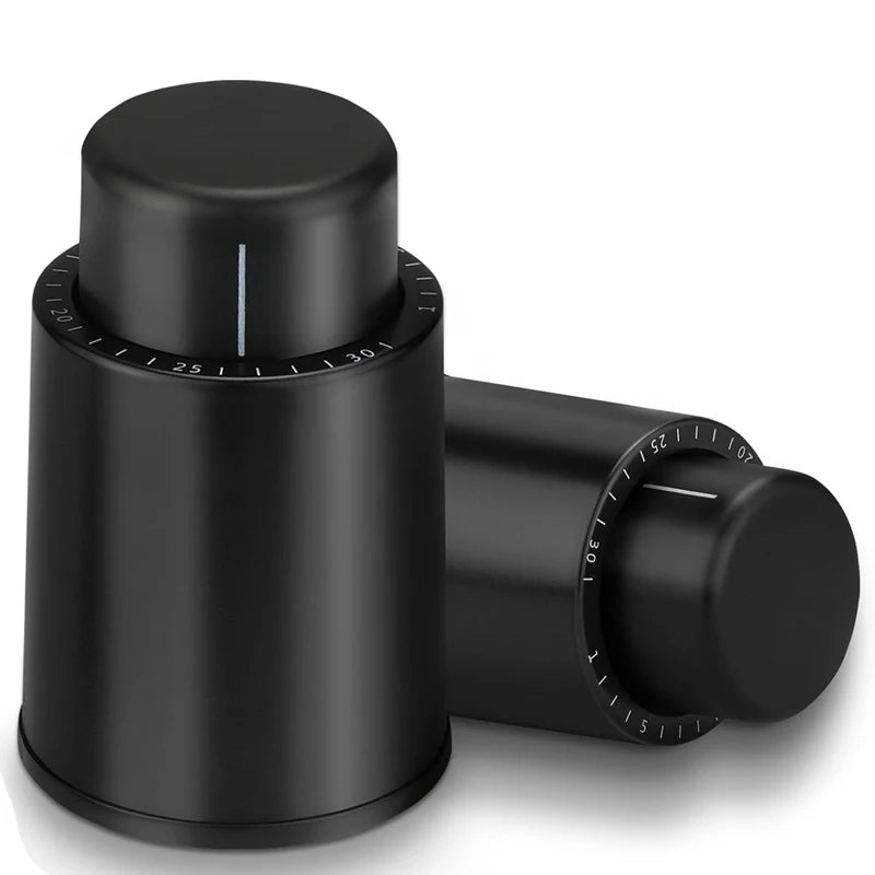 Wine Saver Vacuum Pump with Time-Scale Stoppers (Set of 4)