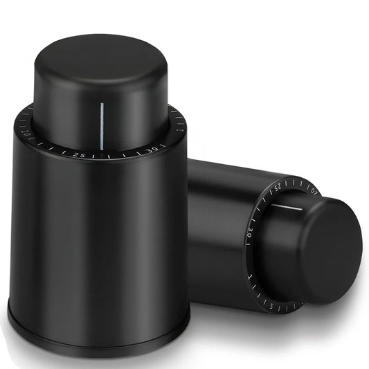 Wine Saver Vacuum Pump with Time-Scale Stoppers (Set of 4)