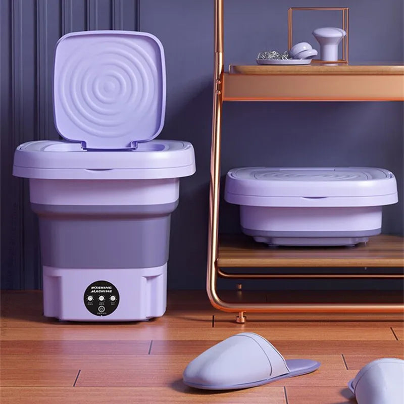 8L Mini Folding Washing Machine — Portable for Dorms & Small Loads