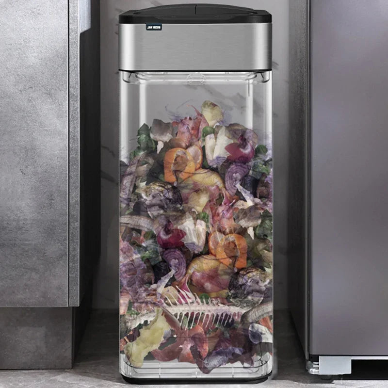 Smart Sensor Trash Can — Stainless Steel, 15L / 20L Kitchen Bin