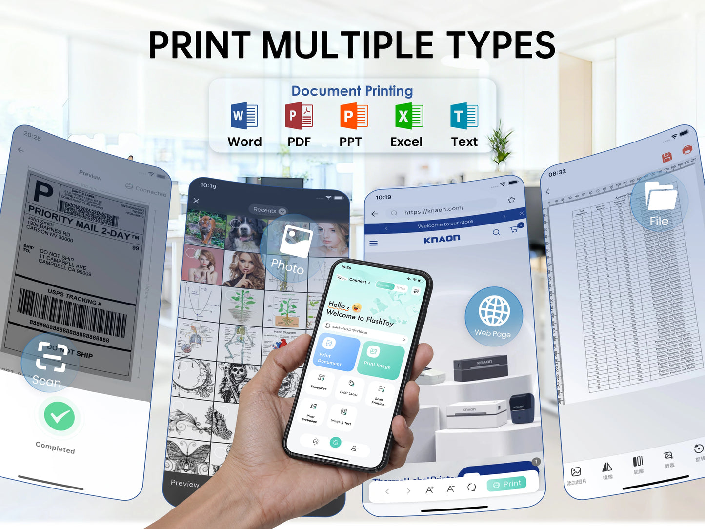 Mini Portable A4 Thermal Printer — Inkless HD for Photos & Documents
