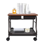 Portable Foot Bath Spa Cart Beauty Salon Nail Trolley Footrest Stand Pedicure Manicure Funiture Massage Table