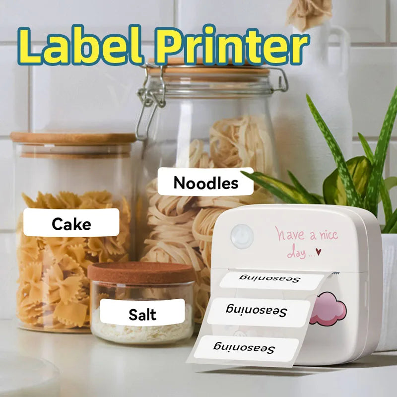 B2 Mini Sticker Printer — Bluetooth, Works with iPhone & Android