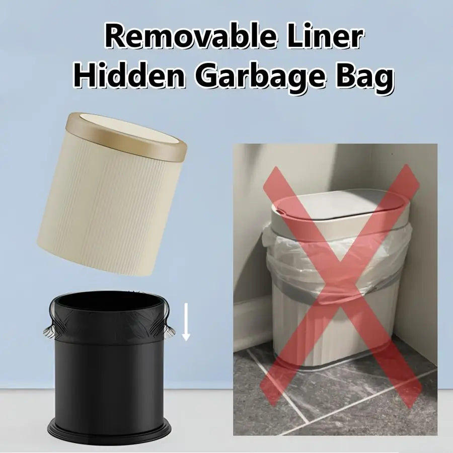 Motion Sensor Bathroom Trash Can — Touchless, Dog-Proof with Lid