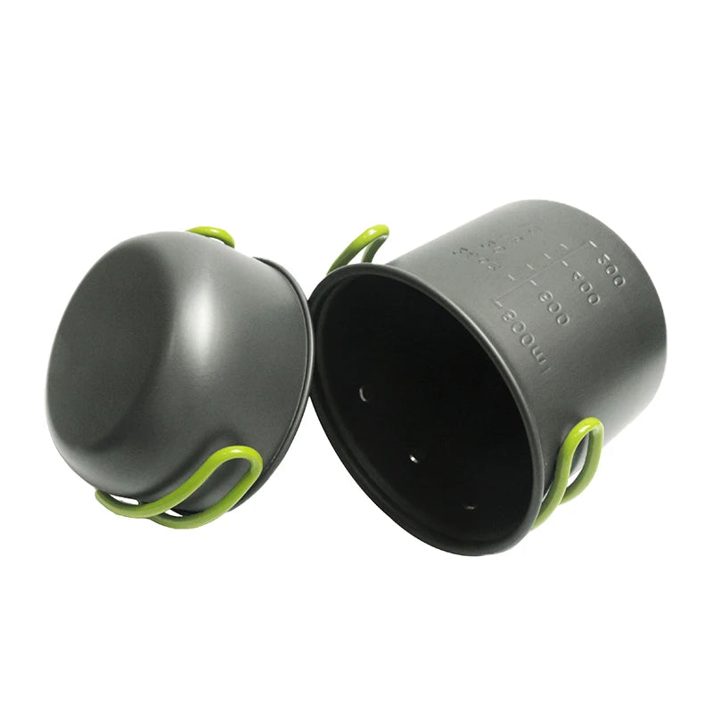 Portable Camping Cookware Set- Lightweight, for Hiking & Outdoor Use