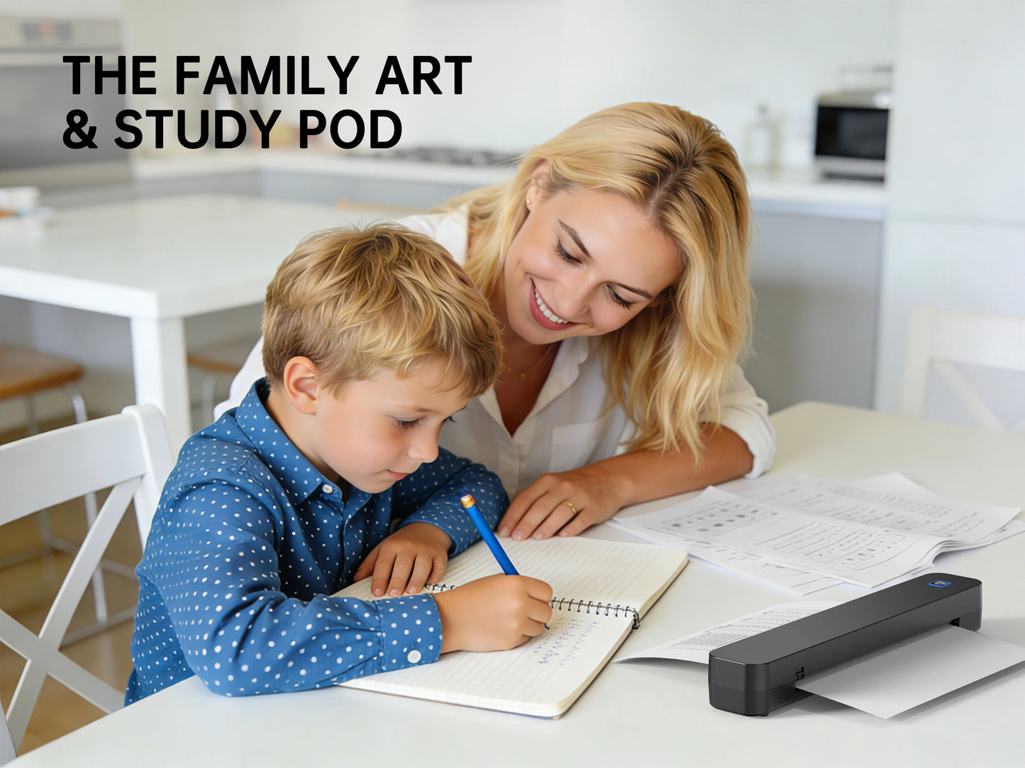 Mini Portable A4 Thermal Printer — Inkless HD for Photos & Documents