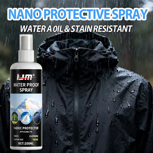 100ml Waterproof Coating Spray - Instant Dry, All-Weather Proof for Outdoor Gear, Nano Tech Protection for Fabrics, Long-Lasting